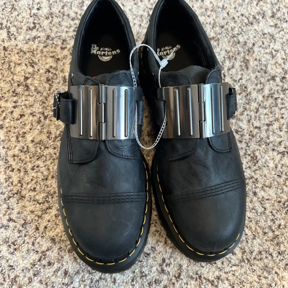 Dr. Martens/Hinge QUAD Sz 14 US/ 48 EU‎ Gothic Punk industrial Platform Shoes